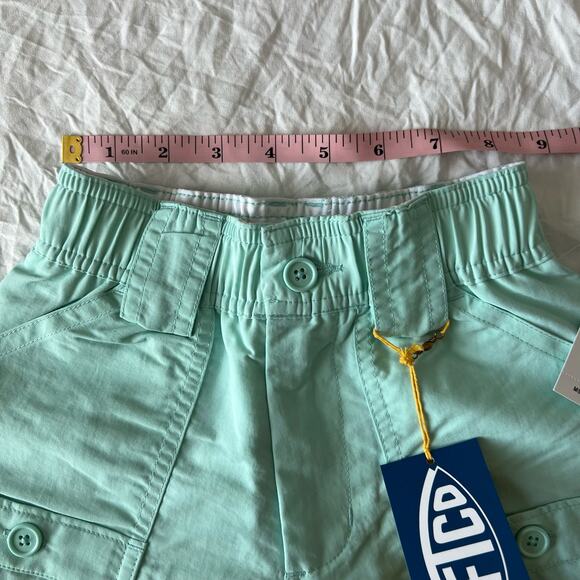 AFTCO Original Fishing Nylon Short In Pastel Turquoise Child Size 20 - Picture 9 of 11